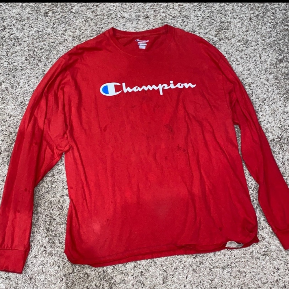 Champion red shirt